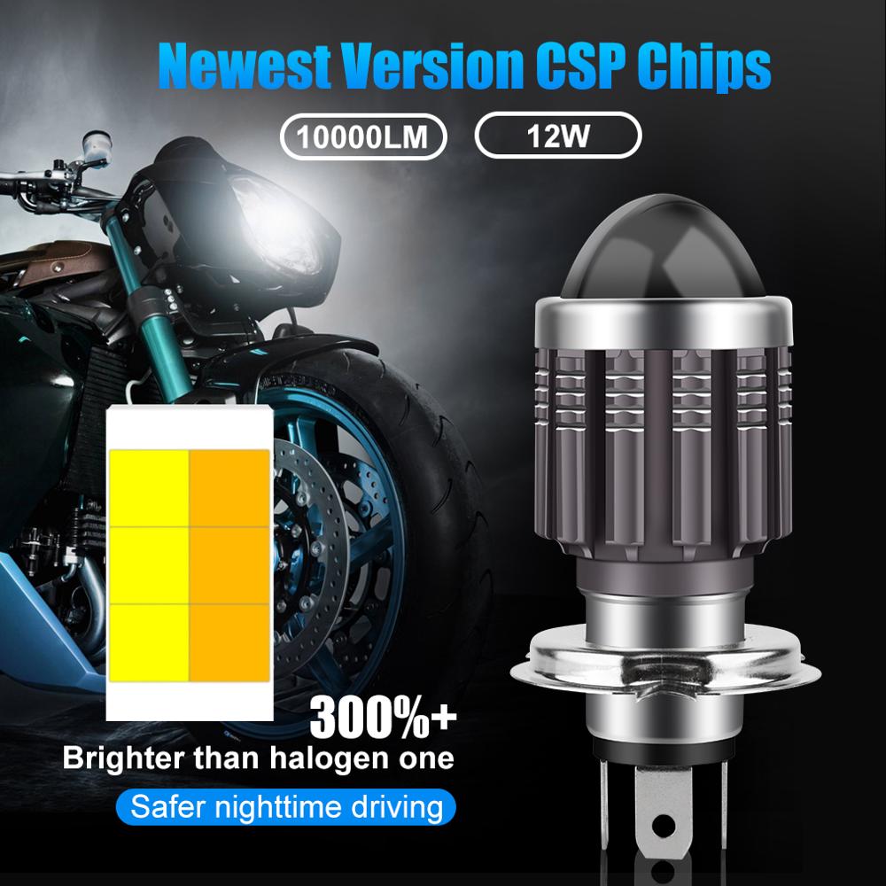 MAXGTRS BA20D AC/DC CSP 1860 Chip LED Motorcycle Headlight Bulb