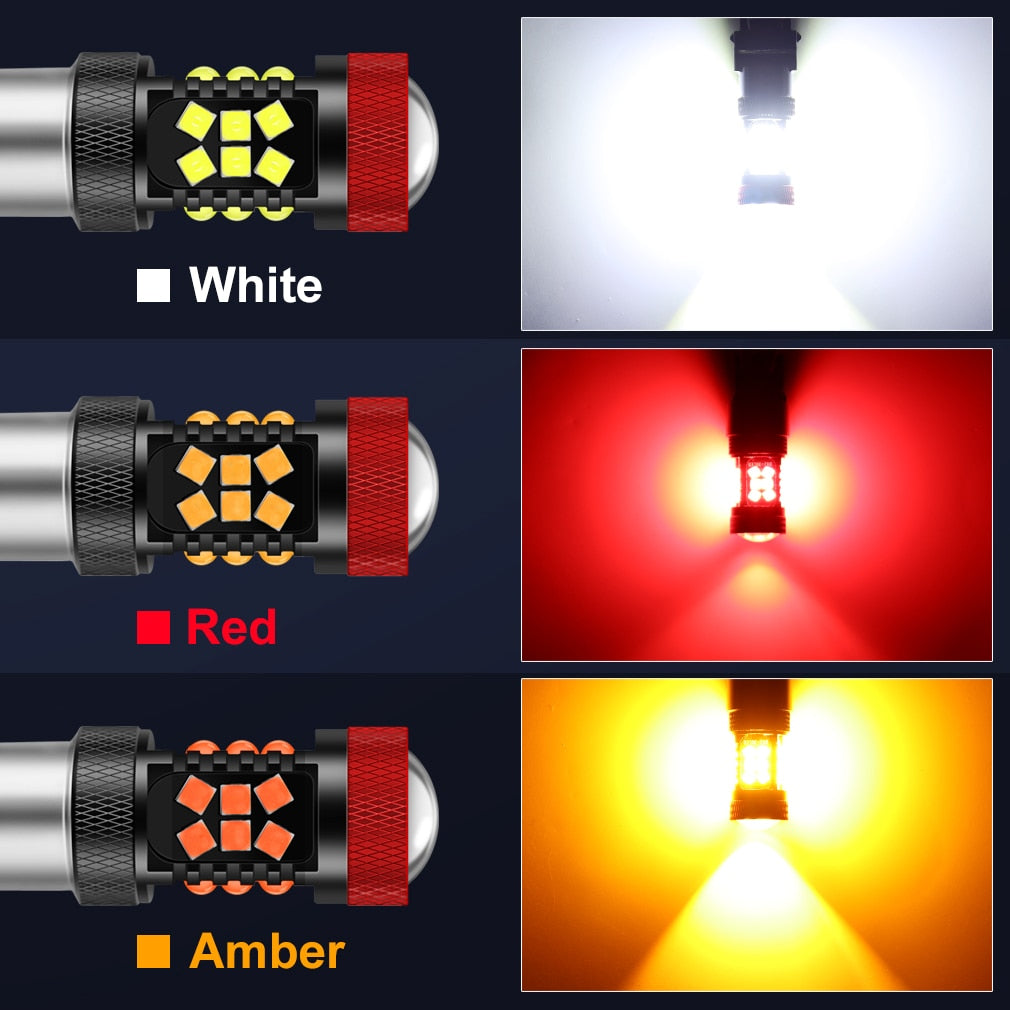 SIGNALISATION LED-BULB 6 TO 12V, 360° RED, P21w, BA15s - Matthys