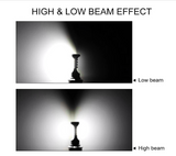 BA20D LED Motorcycle Headlight Bulb, Extremely Bright 1500 Lumens Xenon White 6000K 12V H6 Motorbike Headlamp with High Low Beam (Pack of 1)