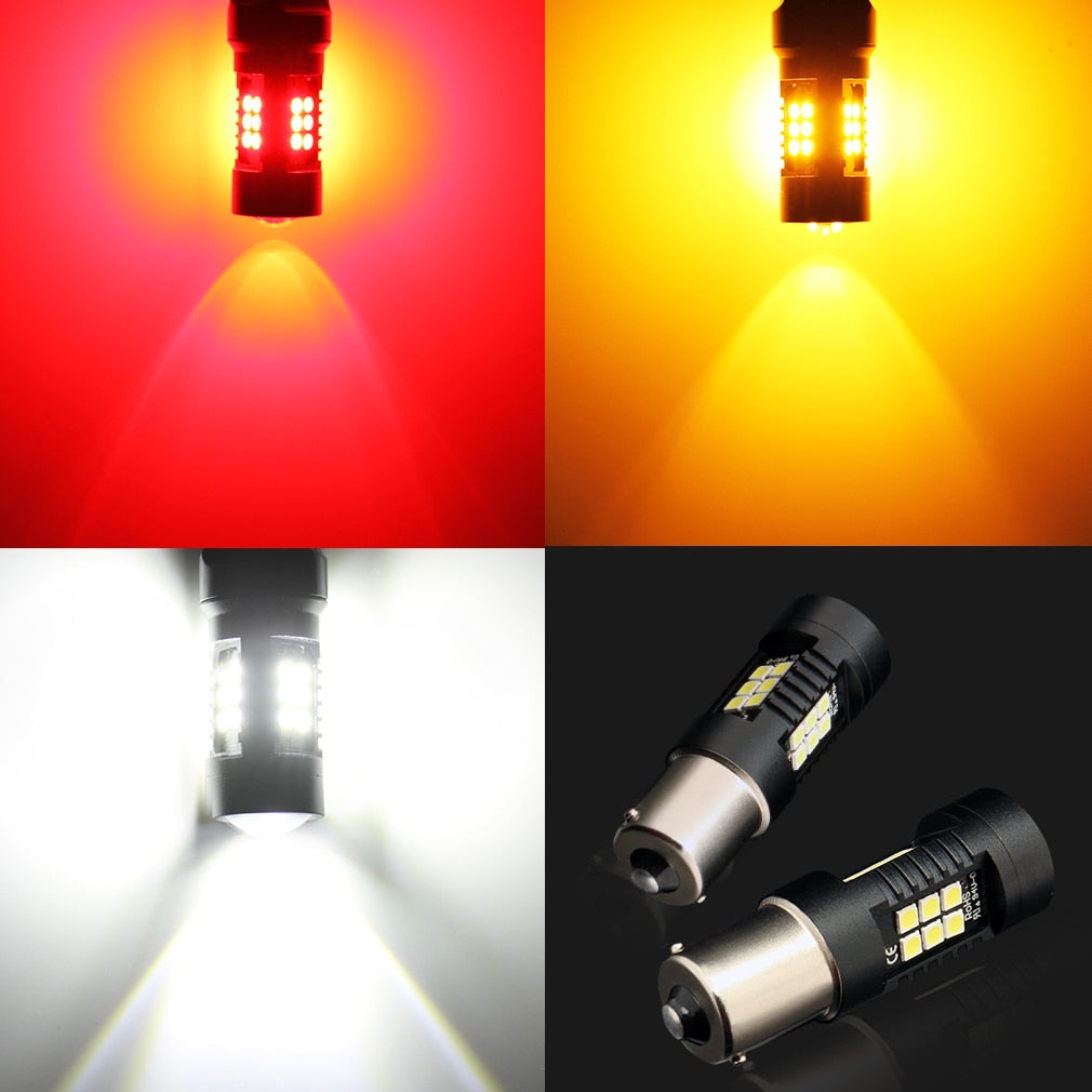 2pcs P21W LED 1156 BA15S LED Bulbs Car Lights 1200Lm Turn Signal Rever –  sd-estore
