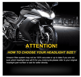 BA20D LED Motorcycle Headlight Bulb, Extremely Bright 1500 Lumens Xenon White 6000K 12V H6 Motorbike Headlamp with High Low Beam (Pack of 1)